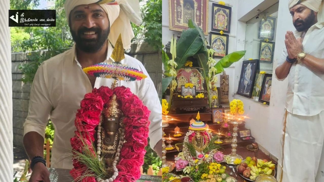 நடிகர் அருண் விஜய் வீட்டு விநாயகர் சதுர்த்தி புகைப்படங்கள்