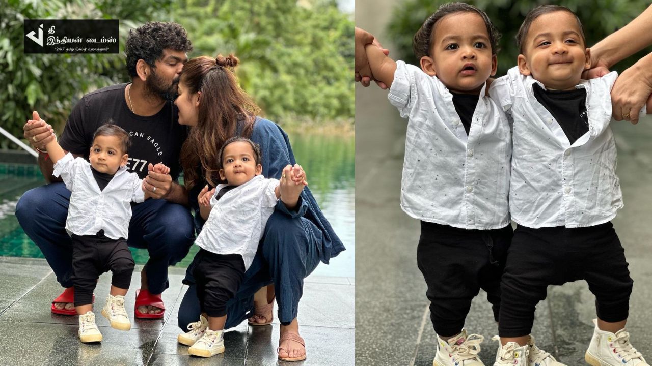 மகன்களின் முதல் பிறந்தநாள்.. முகத்தை ரசிகர்களுக்கு காண்பித்த விக்னேஷ் சிவன் நயன்தாரா