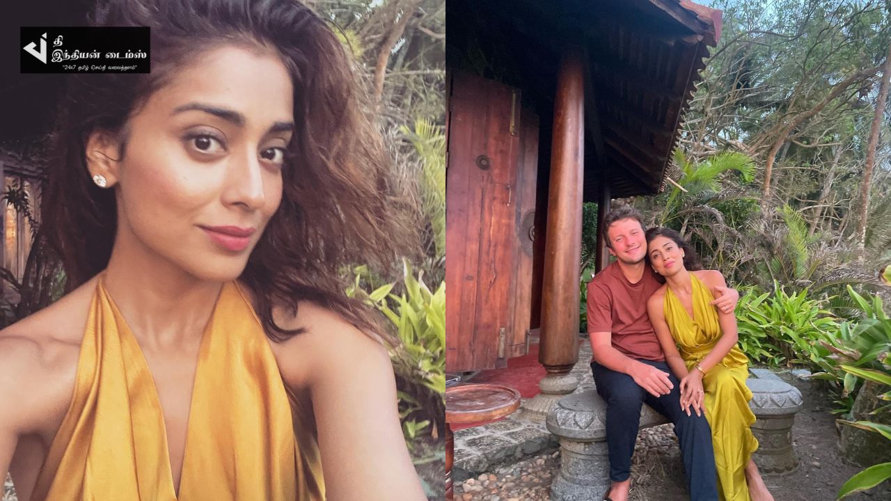 பிறந்தநாளை கணவருடன் தனித்தீவில் கொண்டாடும் நடிகை ஷ்ரேயா