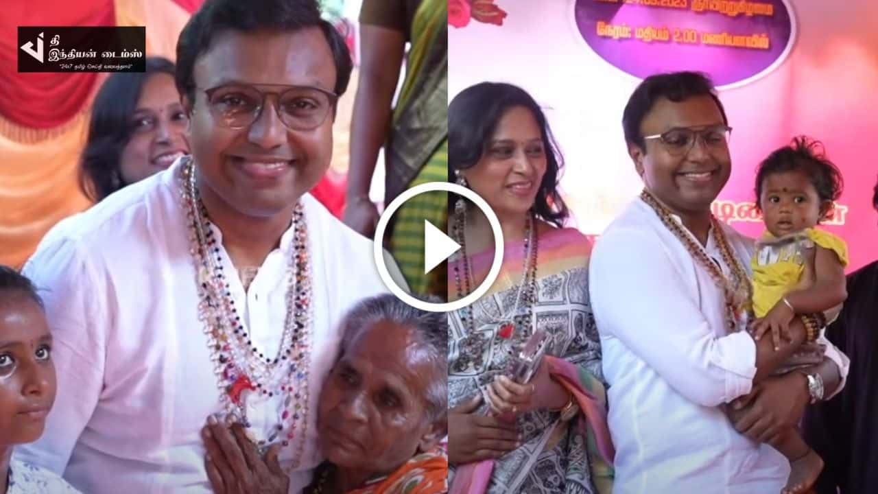 நரிக்குறவர் காலனி பகுதியில் பள்ளி மாணவர்களுக்கு இரவு பாடசாலை மற்றும் சேதமடைந்த வீடுகளை சரி செய்து கொடுத்த இமான்