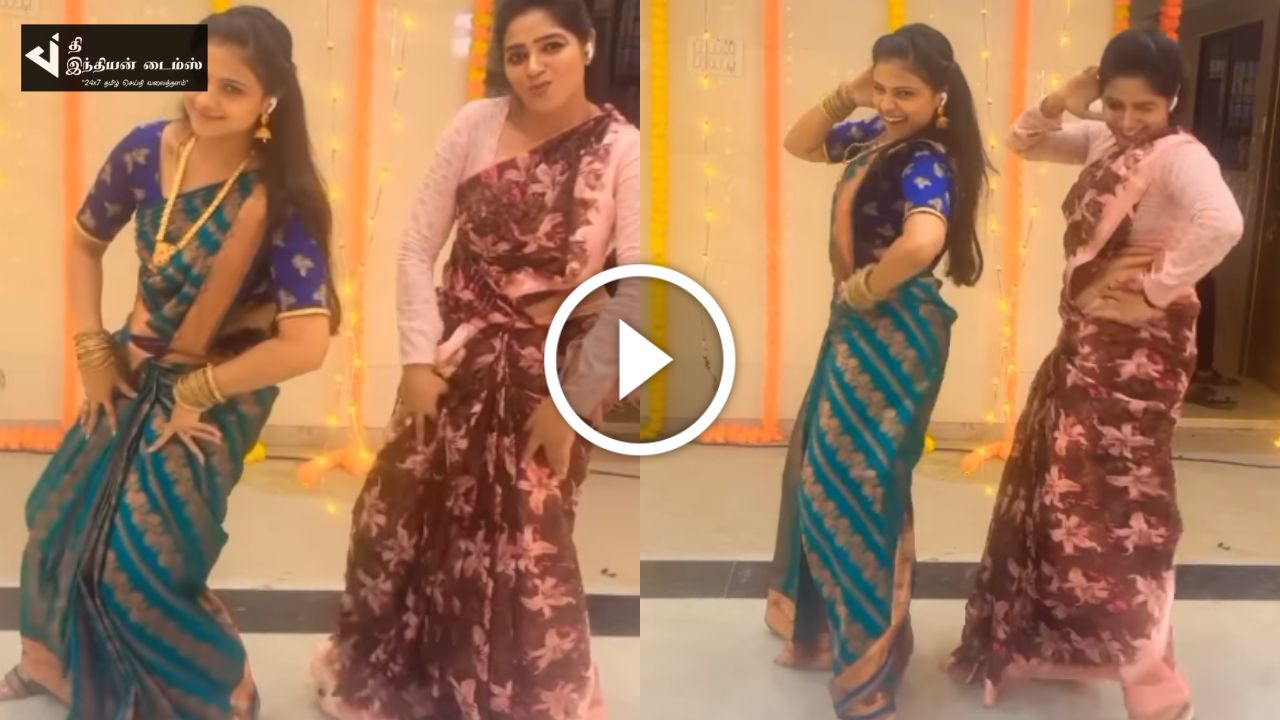 அம்மாவுடன் சேர்ந்து வெறியாட்டம் போட்ட அருவி சீரியல் கதாநாயகி ஜோவிதா