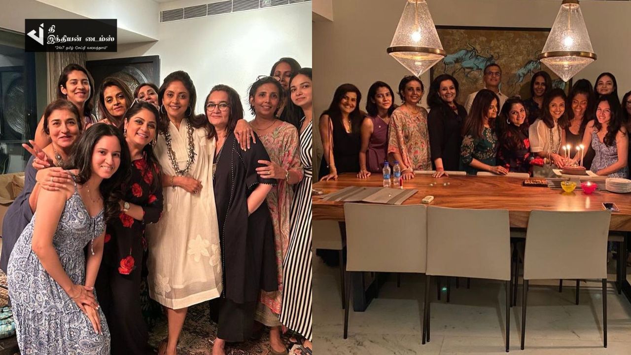 58வது பிறந்தநாளை குடும்பத்துடன் கொண்டாடிய நடிகை நதியா