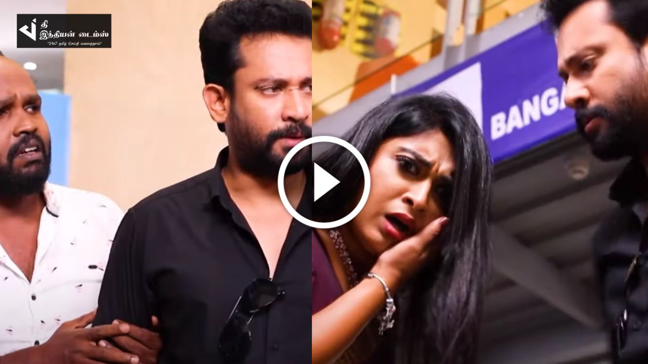 நண்பன் மேல் கைவைத்ததற்காக பளார் என மேக்னா கன்னத்தில் அறைந்த தமிழ்… தமிழும் சரஸ்வதியும் ப்ரோமோ