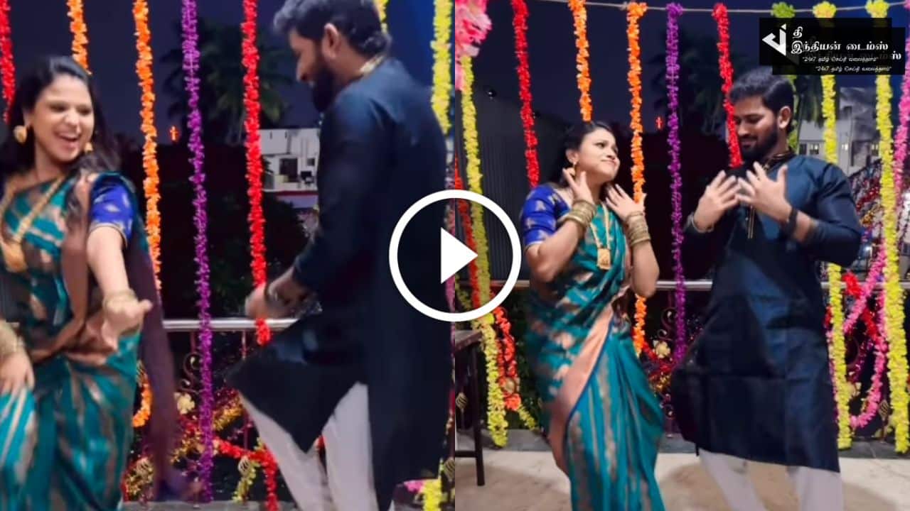 ஹீரோவுடன் சேர்ந்து குத்தாட்டம் போட்ட சன்டிவி அருவி சீரியல் நாயகி… வைரலாகும் வீடியோ இதோ