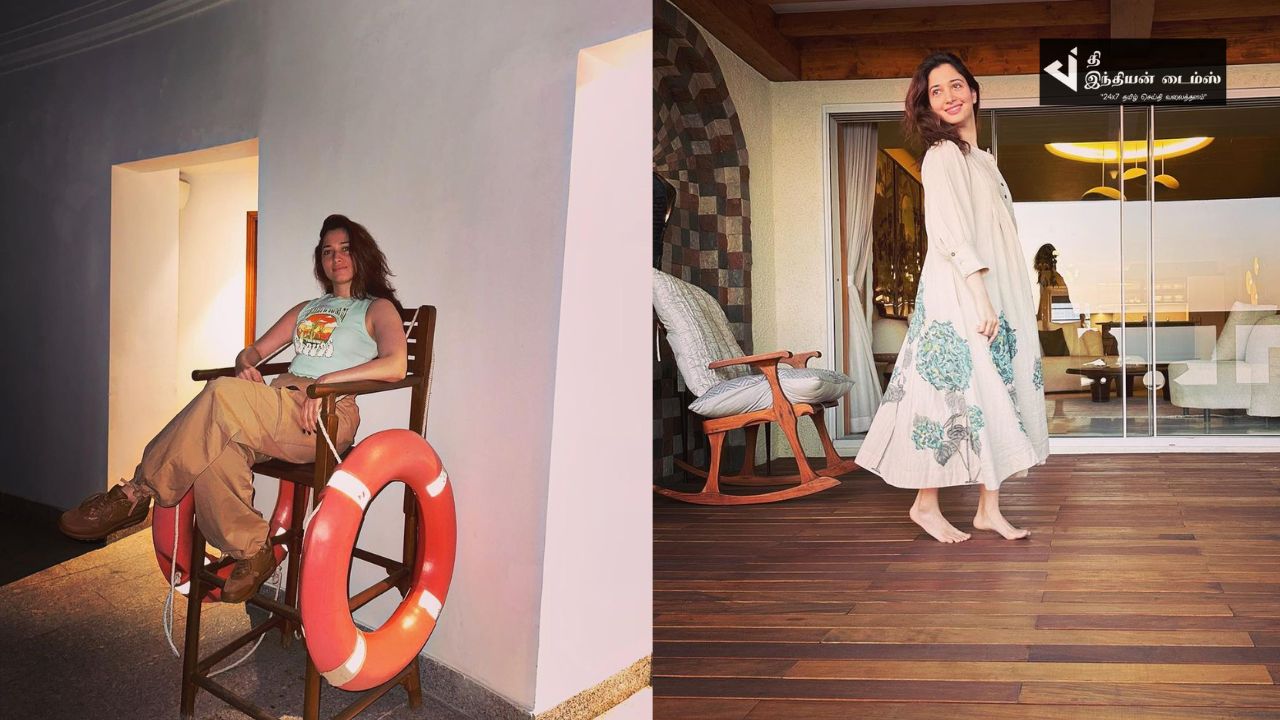 விடுமுறையை கொண்டாடும் நடிகை தமன்னா