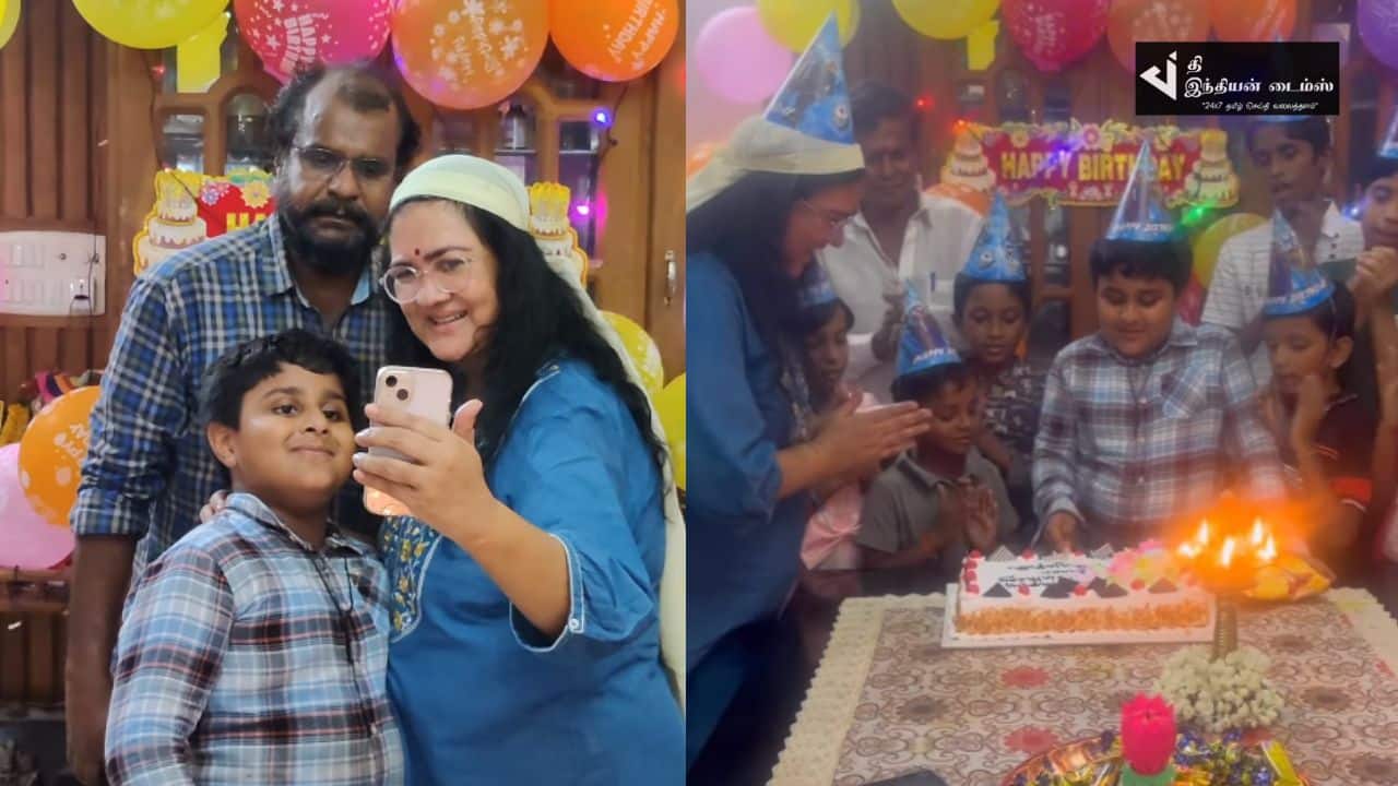 நடிகை ஊர்வசியின் மகன் பிறந்தநாள் கொண்டாட்ட புகைப்படங்கள்