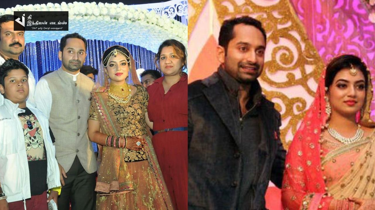 நடிகர் பகத் பாசில் நடிகை நஸ்ரியா திருமண புகைப்படங்கள்
