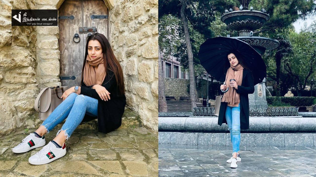 அஜித்தின் விடா முயற்சி படப்பிடிற்காக அஜர்பைஜான் நாட்டில் நடிகை த்ரிஷா.. அவரே வெளியிட்டுள்ள புகைப்படங்கள்