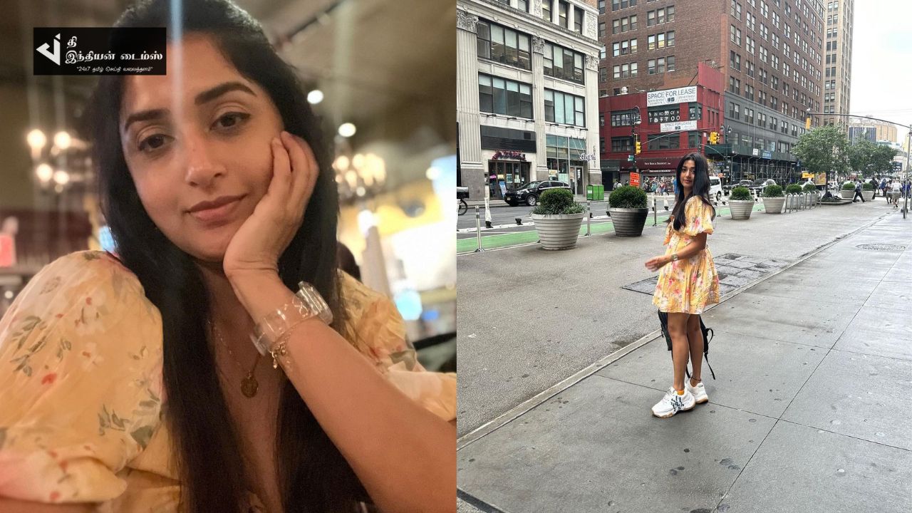 வெளிநாட்டில் விடுமுறையை கொண்டாடும் நடிகை மீரா ஜாஸ்மின்