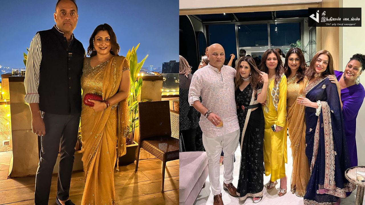 சினிமாவை 90களில் கலக்கிய நடிகை மாளவிகா வீட்டு தீபாவளி கொண்டாட்டம்