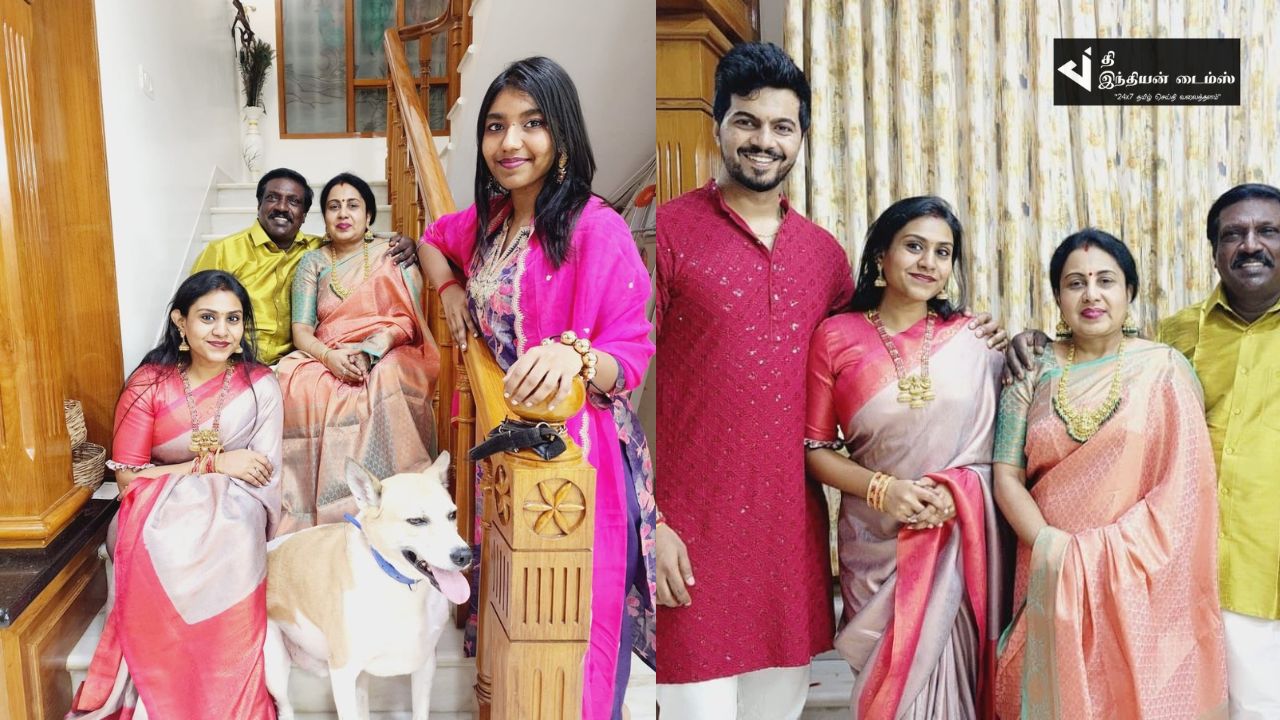 பாடகர் அனிதா குப்புசாமி வீட்டு தீபாவளி கொண்டாட்ட புகைப்படங்கள்