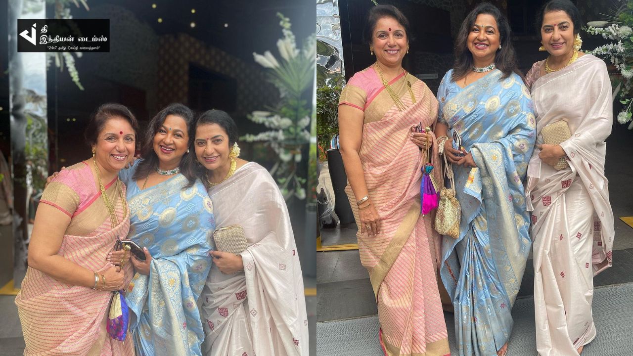 80ஸ் கதாநாயகிகள் REUNION.. தோழிகளை சந்தித்த நடிகை சுஹாசினி