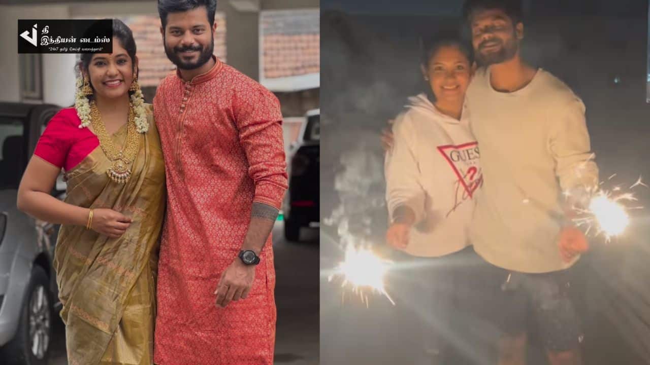 மறைந்த கணவருடன் கடைசி தீபாவளியை கொண்டாடிய சீரியல் நடிகை ஸ்ருதி சண்முகம் வெளியிட்ட புகைப்படங்கள்