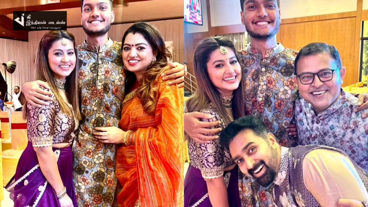 இல்ல திருமண விழாவில் நடிகை சினேகா மற்றும் பிரசன்னா