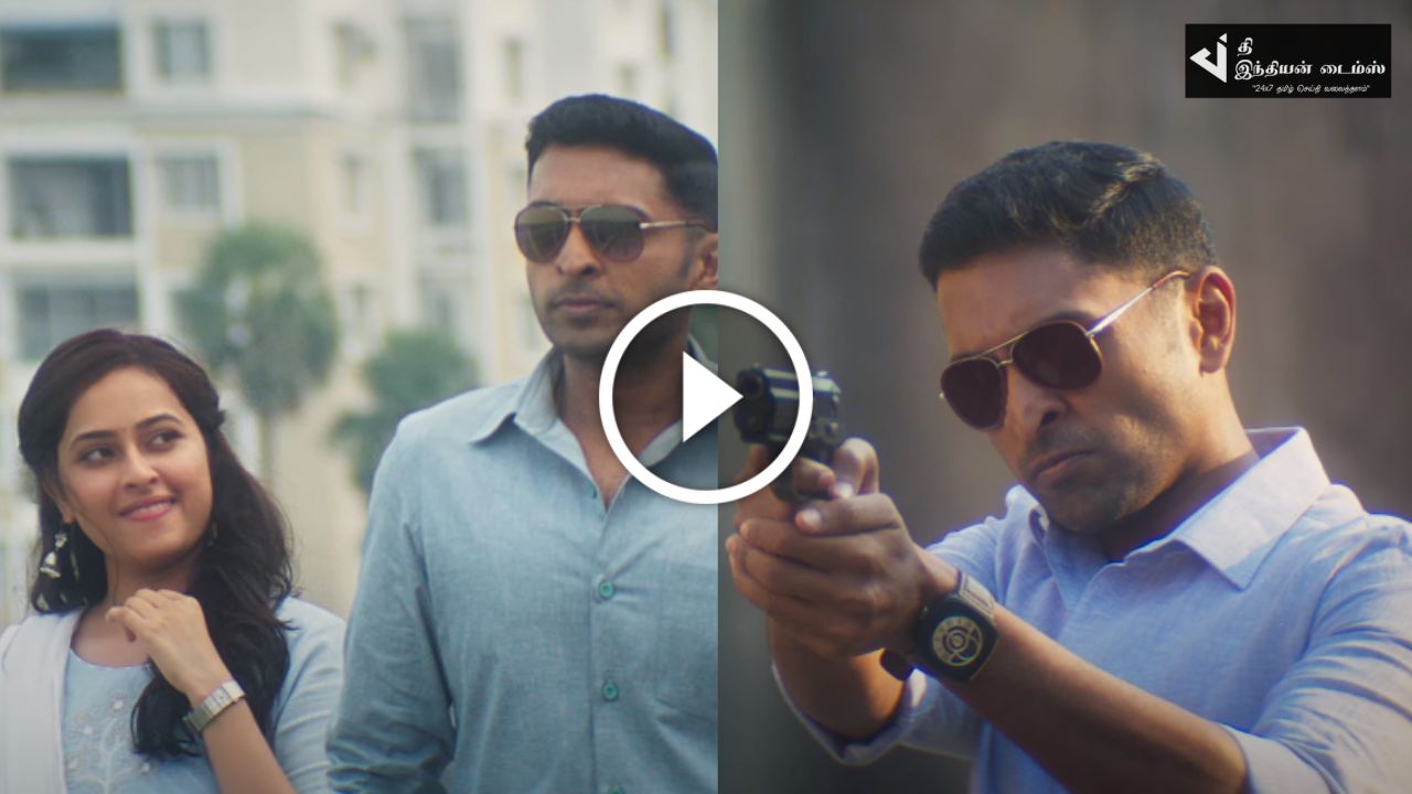 விக்ரம் பிரபு போலீசாக மிரட்டும் ரெய்டு படத்தின் ட்ரைலர் இதோ