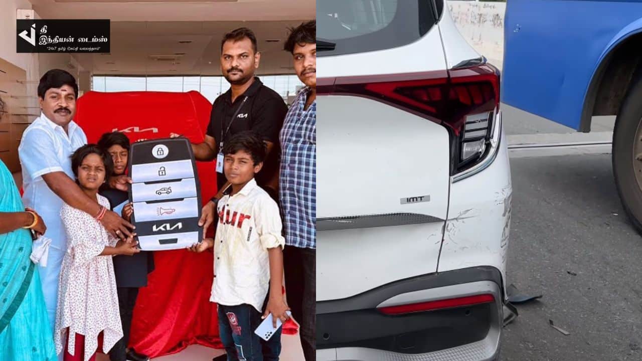 நடிகர் ஜிபி முத்து வாங்கிய புது கார் வி ப த் தில் சேதம்… வெளியாகிய புகைப்படங்கள்