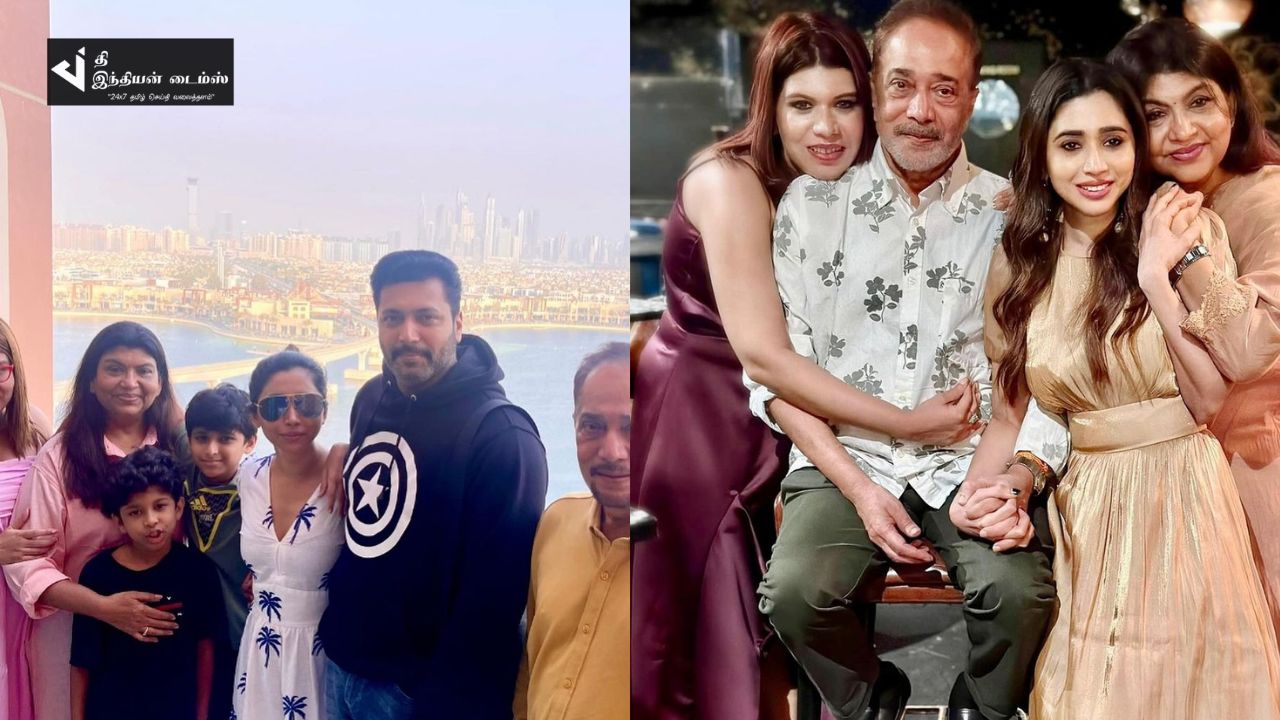 மாமனாரின் பிறந்தநாளை கொண்டாடிய நடிகர் ஜெயம் ரவி