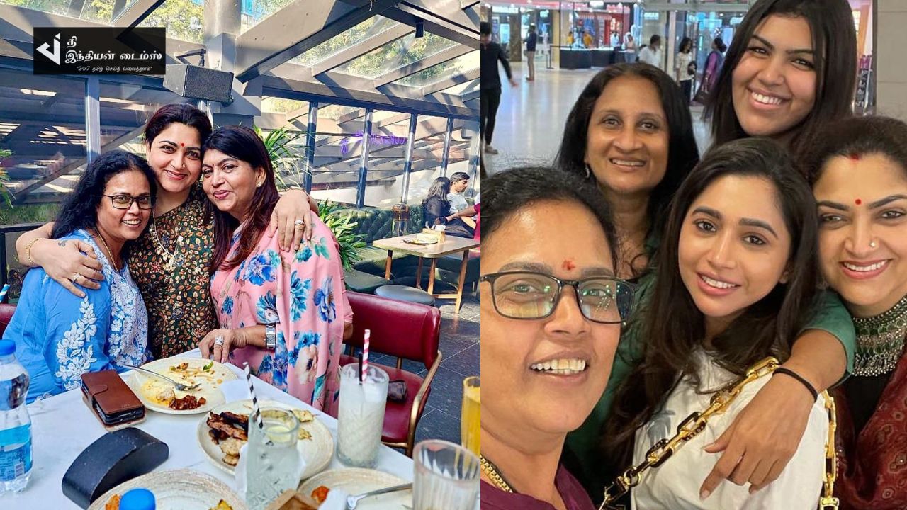 நீண்ட நாள்களுக்கு பிறகு தோழி குஷ்புவை நேரில் சந்தித்த கலா மாஸ்டர்