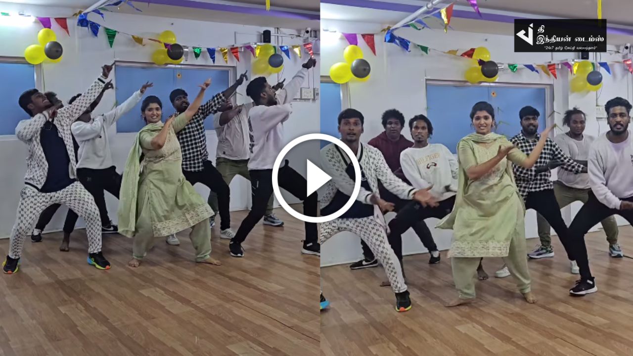 தரலோக்கலாக குத்தாட்டம் போட்ட சாண்டி மாஸ்டர் மனைவி சில்வியா…