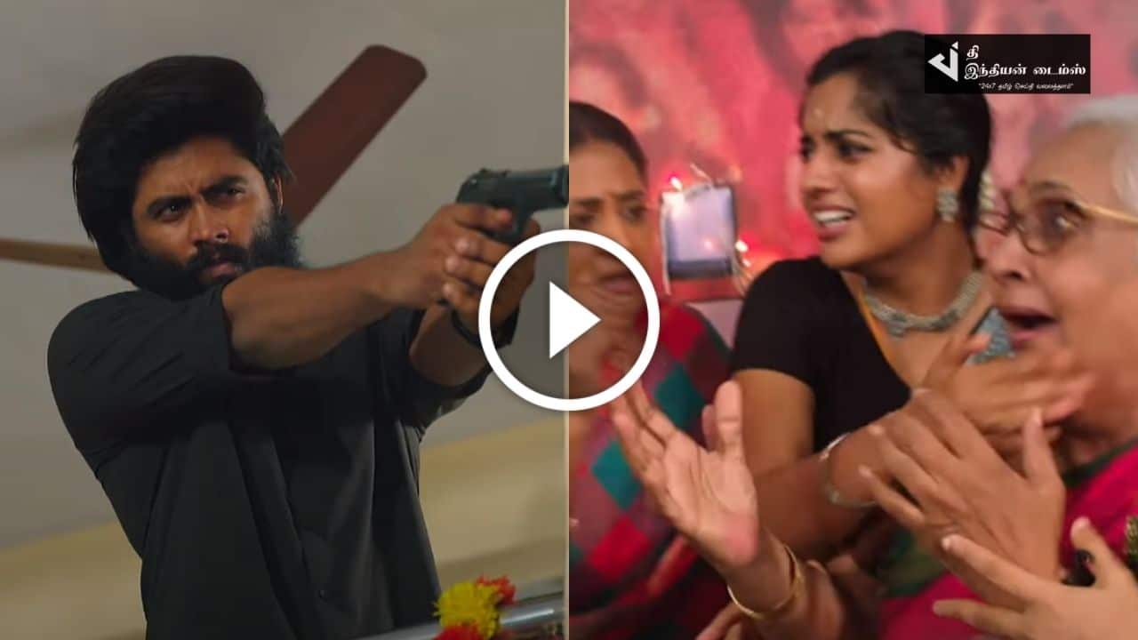 மேடைக்கு வந்த AGS-யை துப்பாக்கியால் சுட்ட கவுதம்…. பரபரப்பான எதிர்நீச்சல் ப்ரோமோ