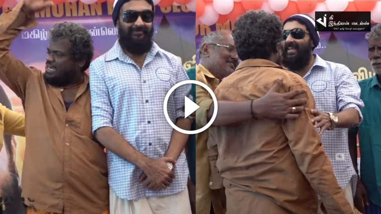 மேடையில் குடிபோதையில் சண்டை இழுத்த நபரை அன்பாக பேசி அனுப்பிய மைக் மோகன்