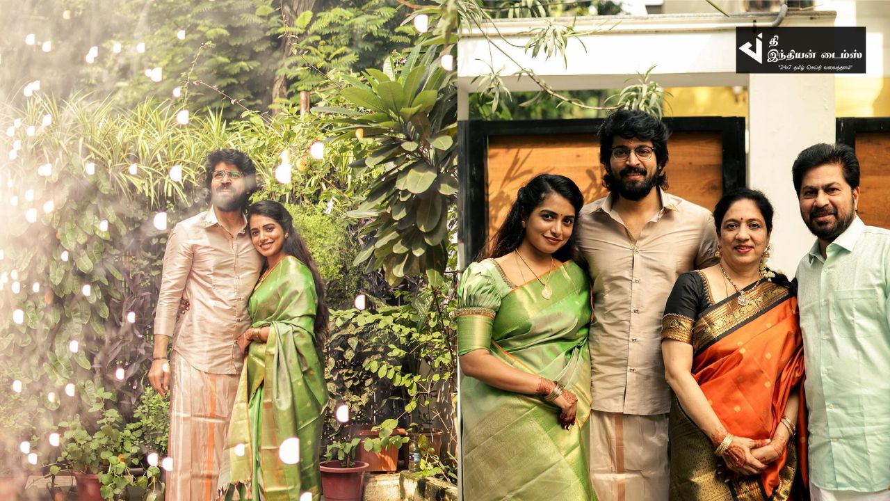 தல தீபாவளியை மனைவியுடன் கொண்டாடிய நடிகர் ஹரிஷ் கல்யாண்