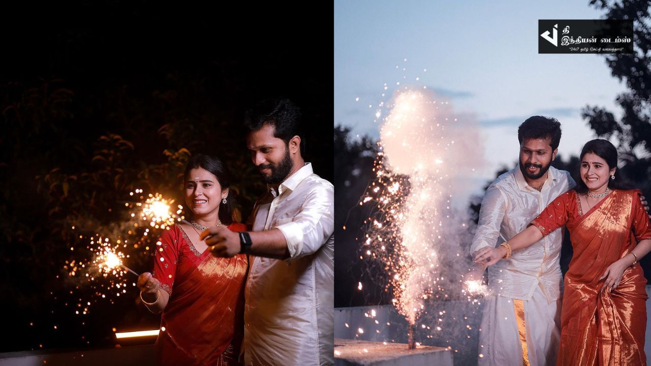 பாக்கியலட்சுமி சீரியல் ரித்திகாவின் தல தீபாவளி கொண்டாட்ட புகைப்படங்கள்