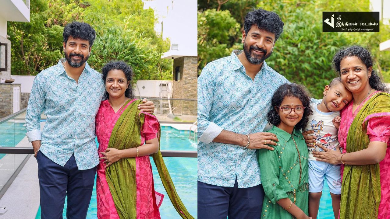 குடும்பத்துடன் தீபாவளியை கொண்டாடிய நடிகர் சிவகார்த்திகேயன்