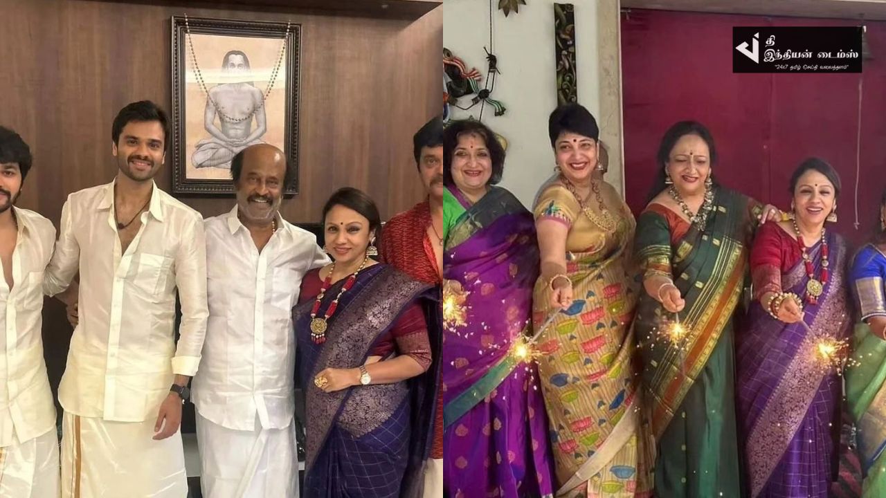 சூப்பர் ஸ்டார் ரஜினிகாந்த் வீட்டு தீபாவளி கொண்டாட்ட புகைப்படங்கள்