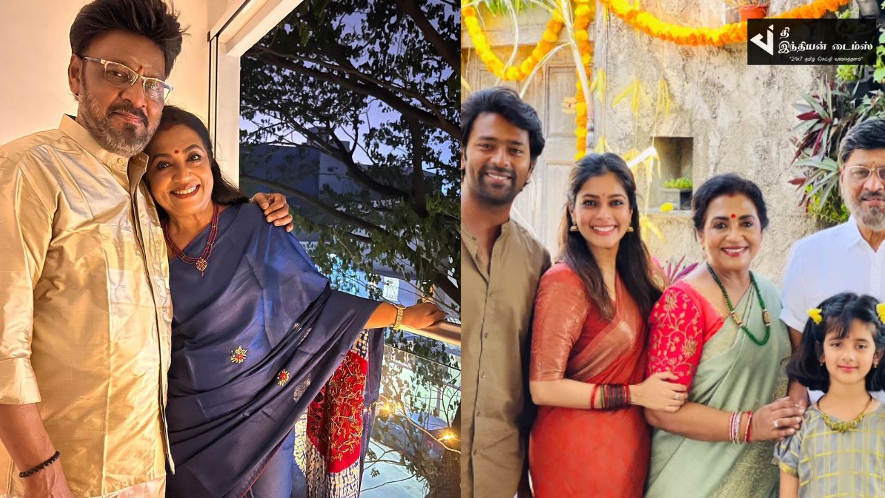 குடும்பத்துடன் தீபாவளியை கொண்டாடிய இயக்குனர் பாக்யராஜ் புகைப்படங்கள்
