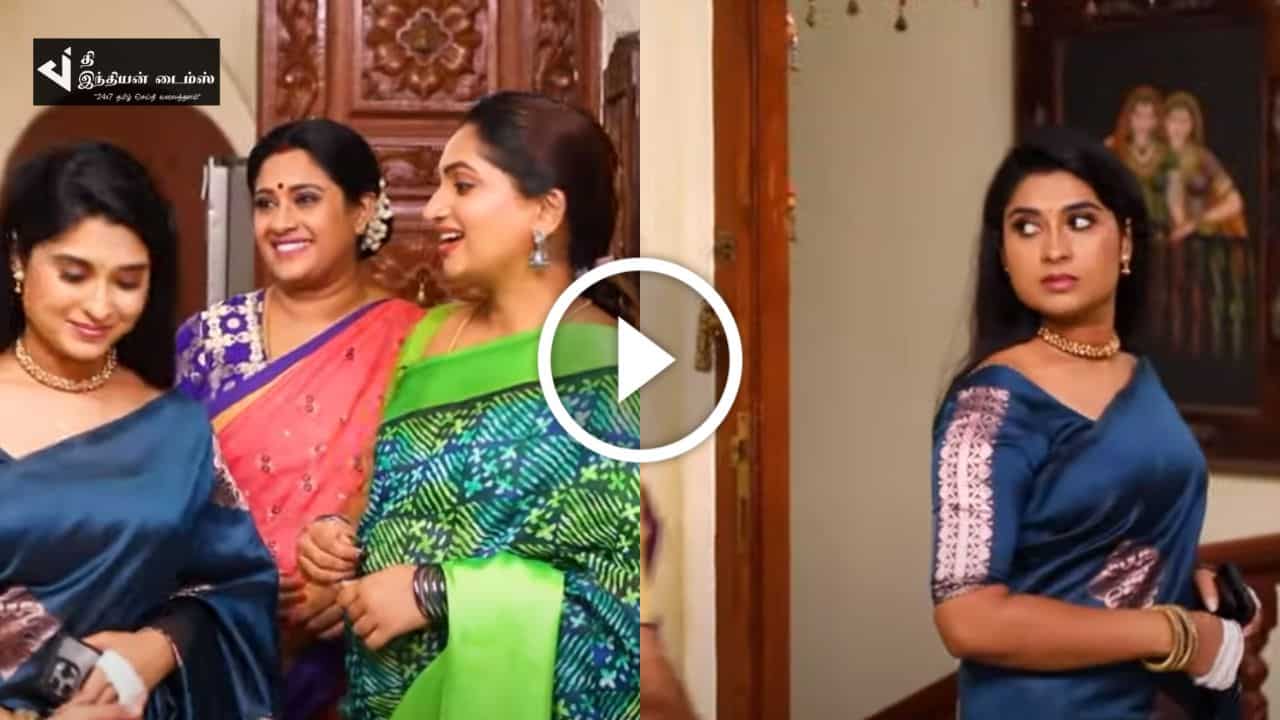 கல்யாணத்துக்கு பிறகு தமிழை சரஸ்வதி கூட சேரவிடக்கூடாது.. திட்டம் போடும் மேக்னா.. தமிழும் சரஸ்வதியும் ப்ரோமோ