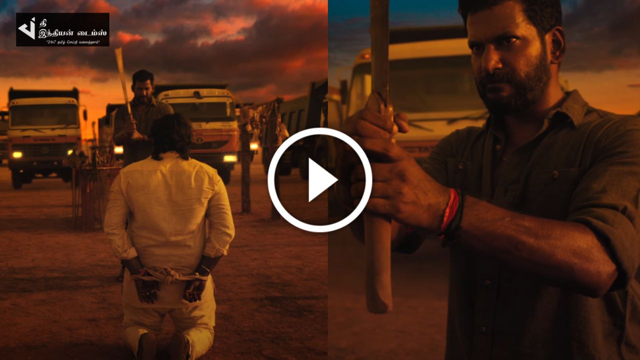 விஷால் மற்றும் ஹரி கூட்டணியில் “ரத்னம்” படத்தின் டீசர் வெளியாகியது