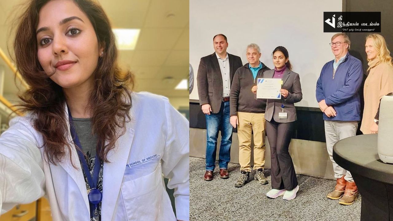 அமெரிக்காவில் டாக்டர் ஆகிய நாயகி சீரியல் கதாநாயகி வித்யா பிரதீப்