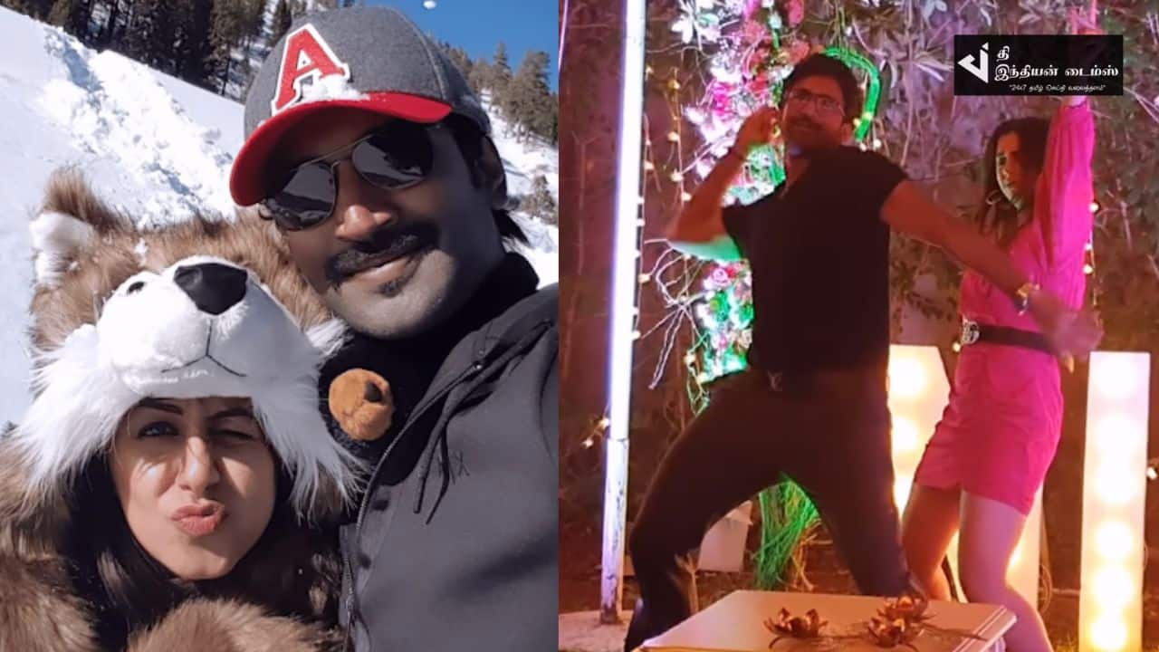 நடிகர் ஆதியின் பிறந்தநாளை கோலாகலமாக கொண்டாடிய நிக்கி கல்ராணி