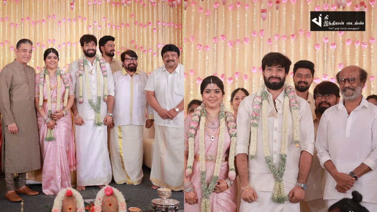 உலகநாயகன்மற்றும் சூப்பர் ஸ்டார் கலந்துகொண்ட பிரபு மகள் திருமண புகைப்படங்கள்