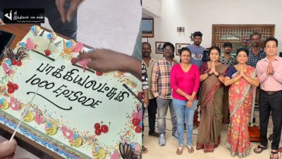ஆயிரம் எபிசோடுகளை கடந்த பாக்கியலட்சுமி சீரியல்.. கேக் வெட்டி கொண்டாடிய படக்குழு 52