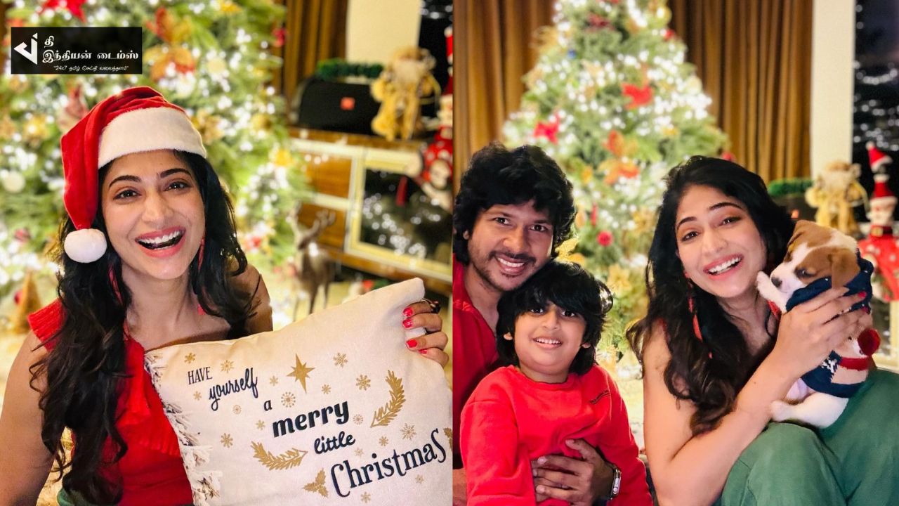 சென்னை 28 பட நடிகை விஜயலக்ஷ்மி வீட்டு கிறிஸ்துமஸ் கொண்டாட்ட புகைப்படங்கள்
