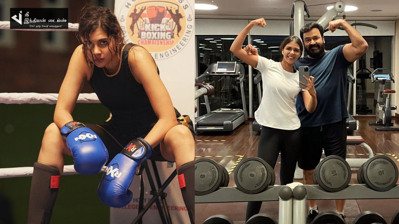 KICK BOXING-ல் கலக்கும் பிரபல நடிகை கல்யாணி ப்ரியதர்ஷன்