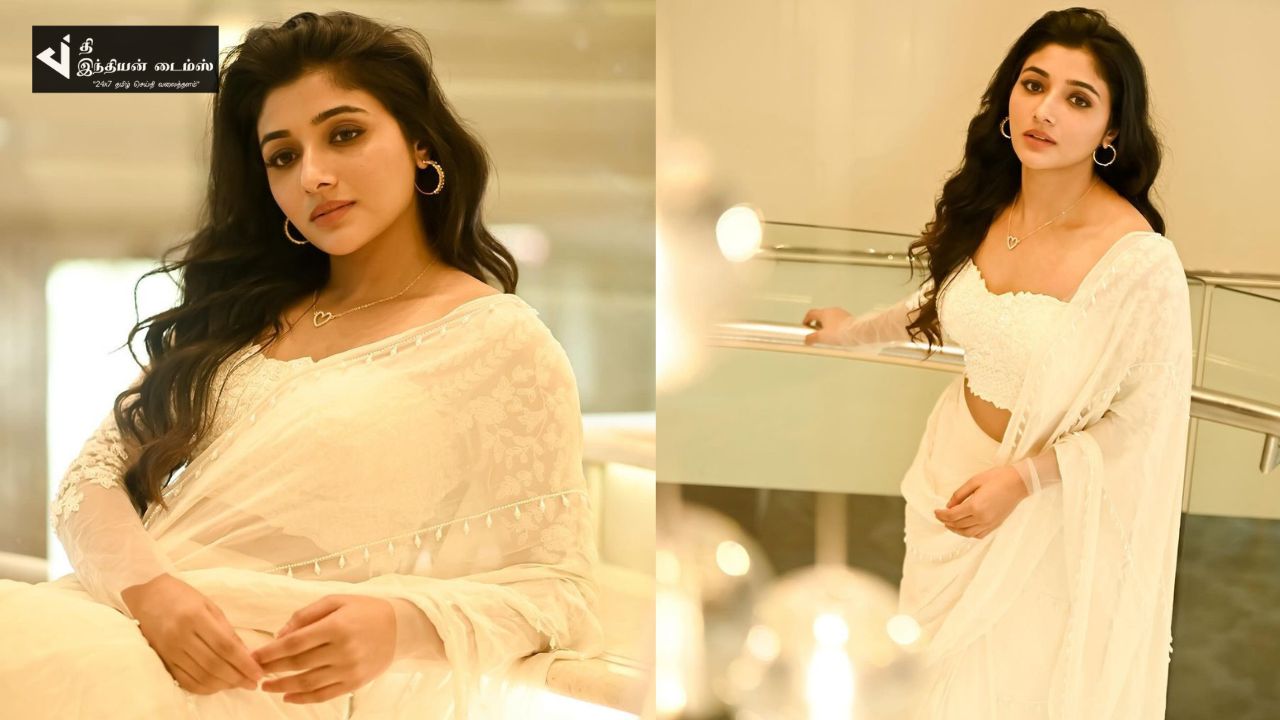 தங்க சிலை போல ஜொலிக்கும் டைகர் முத்துவேல் பாண்டியன் மருமகள் நடிகை மிர்னா