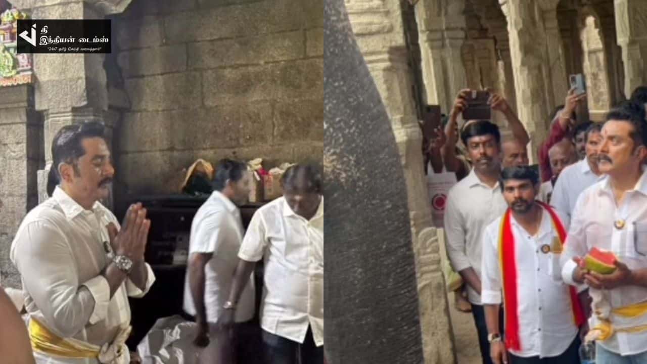 நெல்லையப்பர் கோவிலில் சுவாமி தரிசனம் செய்த நடிகர் சரத்குமார்