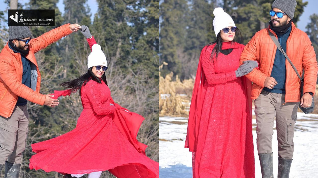 கணவருடன் காஷ்மீரில் HONEYMOON கொண்டாடிய பாக்கியலட்சுமி சீரியல் ரித்திகா