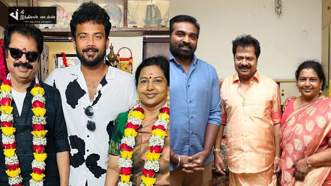 நடிகர் மற்றும் இயக்குனர் பாண்டியராஜனின் 37வது திருமண நாள் கொண்டாட்டம்