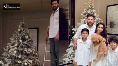 குடும்பத்துடன் கிறிஸ்துமஸ் TREE-யை அலங்கரிக்கும் நடிகர் ஜெயம் ரவி 15