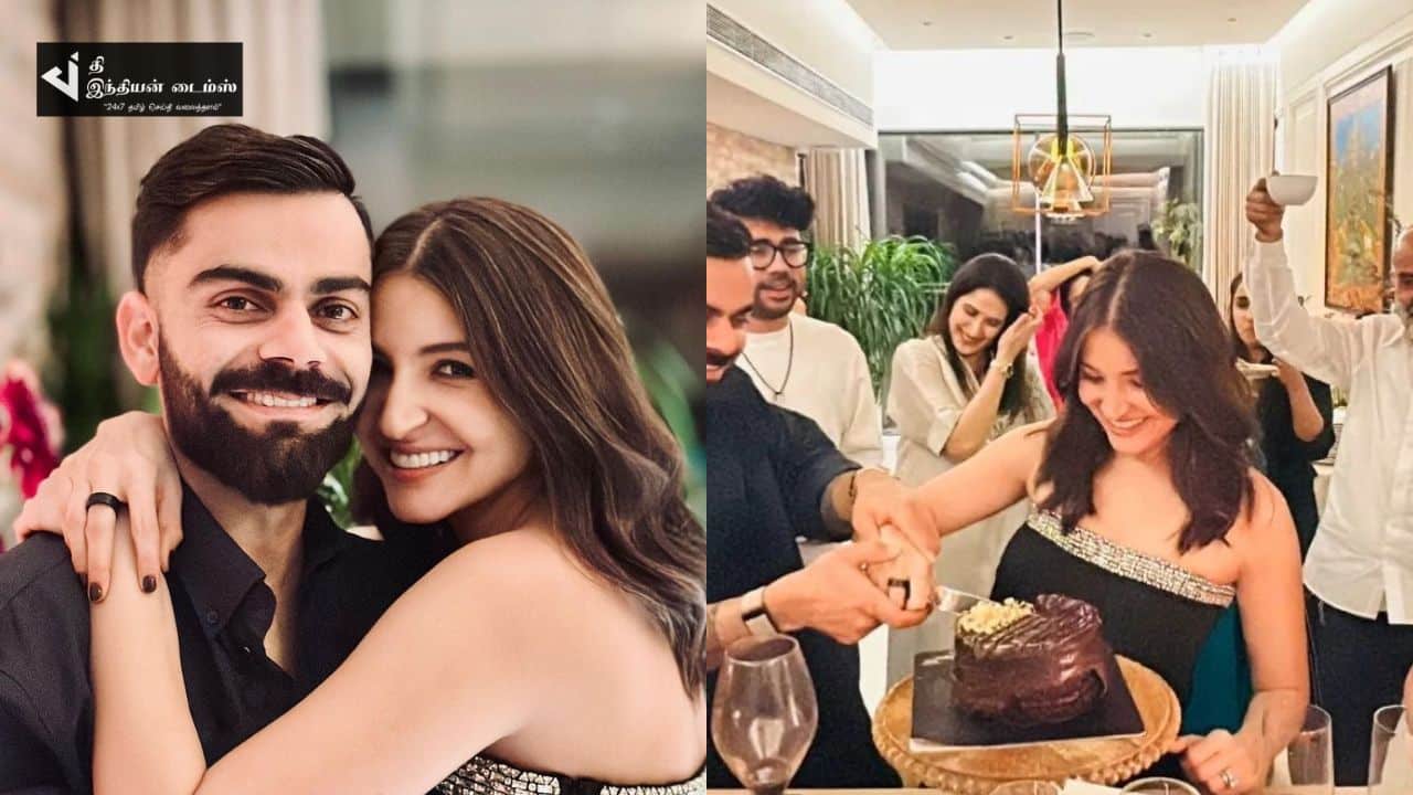 6வது திருமண நாளை கேக் வெட்டி கொண்டாடிய விராட் கோலி அனுஷ்கா தம்பதியினர்