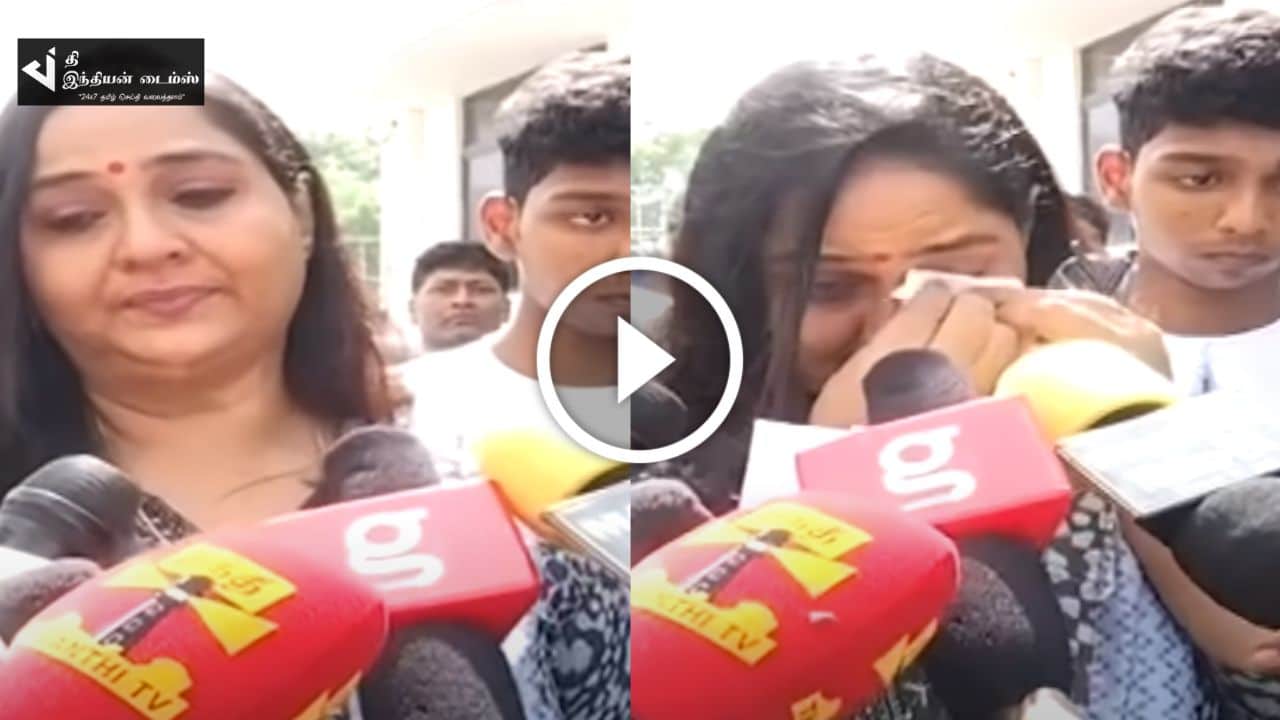 சின்னமணி குயிலே!!! விஜயகாந்த் நினைவிடத்தில் கதறி அழுத நடிகை ராதா