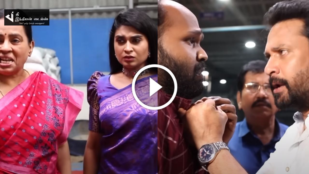 ஏன்டா நமச்சி இப்படி பண்ணுனே.. நமச்சியை அடிக்க சென்ற தமிழ்… தமிழும் சரஸ்வதியும் ப்ரோமோ