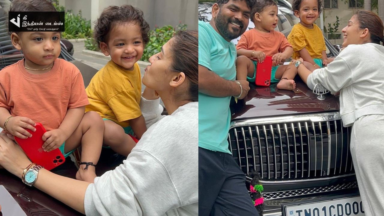 குடும்பத்துடன் புத்தாண்டை கொண்டாடிய நடிகை நயன்தாரா புகைப்படங்கள்