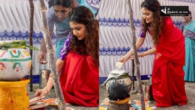 நடிகை கீர்த்தி சுரேஷ் வீட்டு பொங்கல் கொண்டாட்ட புகைப்படங்கள் 103