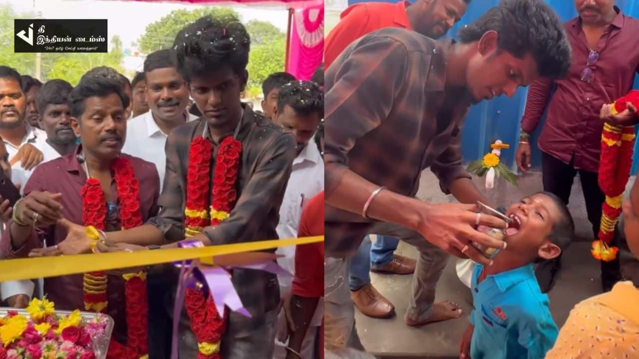 கிராமத்திற்கு குடிநீர் சுத்திகரிப்பு கருவியை வழங்கிய KPY பாலா