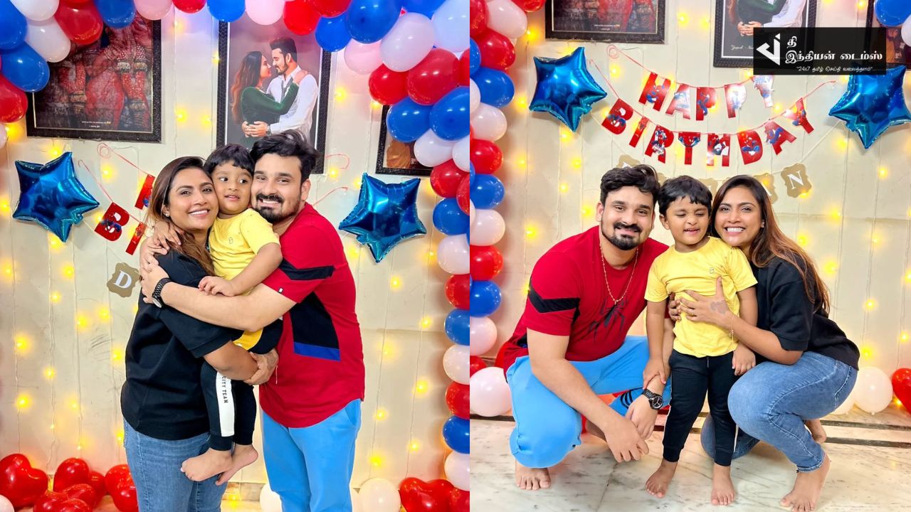 VIJAYTV மைனா நந்தினி மகனின் பிறந்தநாள் கொண்டாட்ட புகைப்படங்கள்